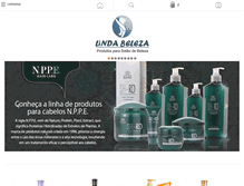 Tablet Screenshot of lindabeleza.com.br